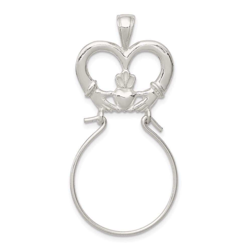 Million Charms 925 Sterling  Silver Claddagh Charm Holder